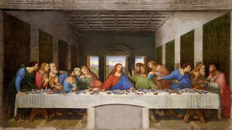 Apakah lukisan Perjamuan Terakhir karya Leonardo Da Vinci yang menampilkan Yesus sedang duduk di posisi tengah sesuai dengan kultur atau tradisi Yahudi?