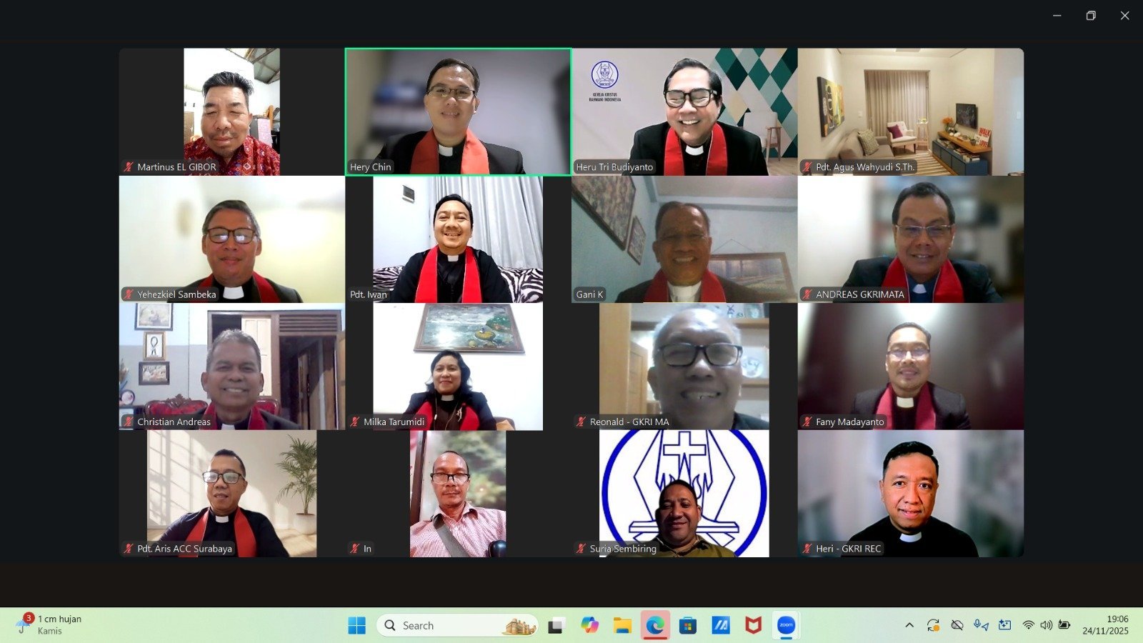 Pelantikan Pengurus MD Jatim Intim Sinode GKRI Periode 2025–2029