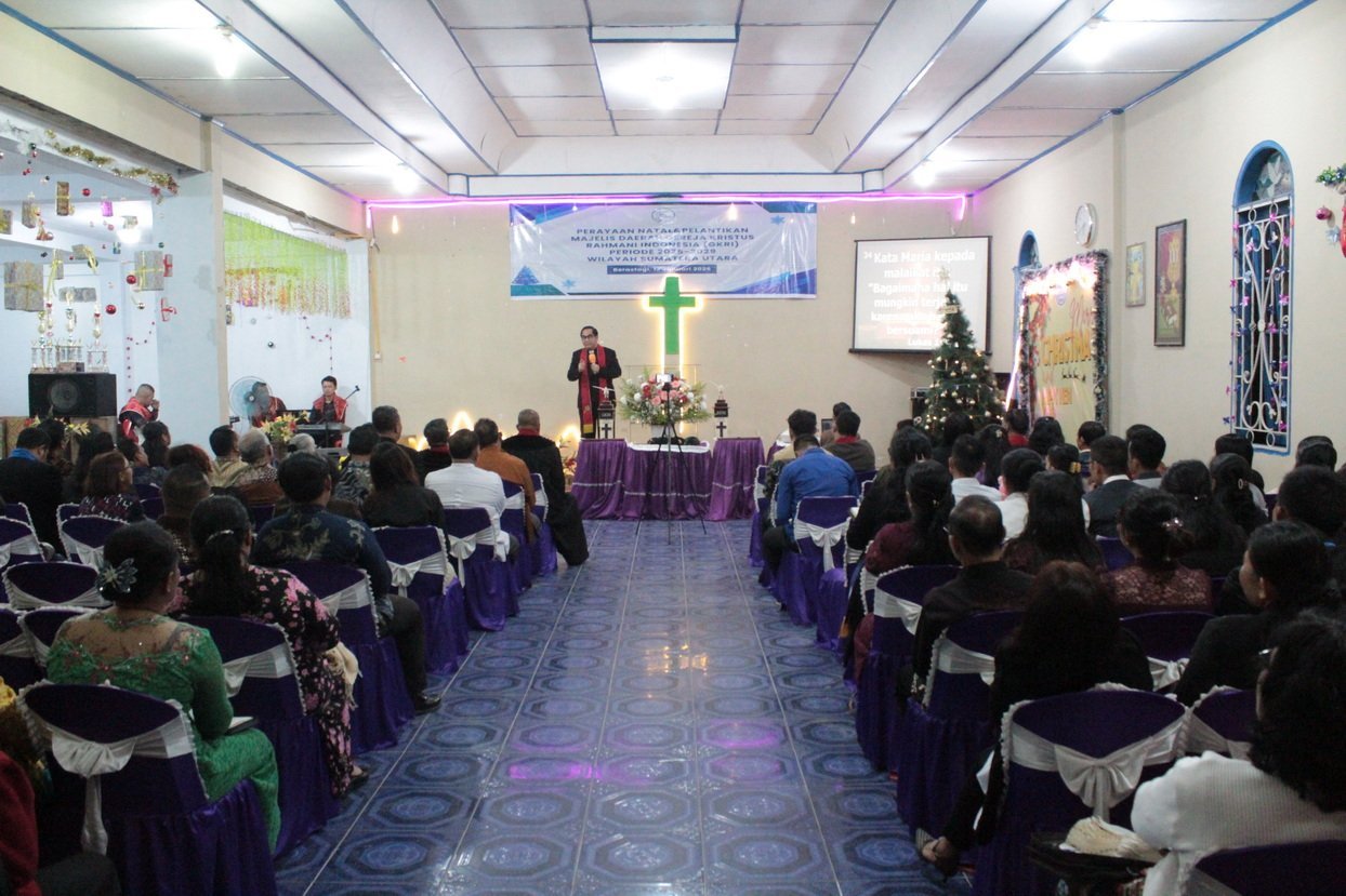 Perayaan Natal dan Pelantikan Pengurus MD Sinode GKRI Wilayah Sumut Digelar di Berastagi