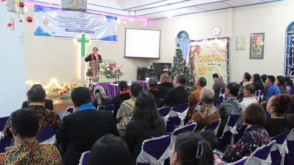 Perayaan Natal dan Pelantikan Pengurus MD Sinode GKRI Wilayah Sumut Digelar di Berastagi
