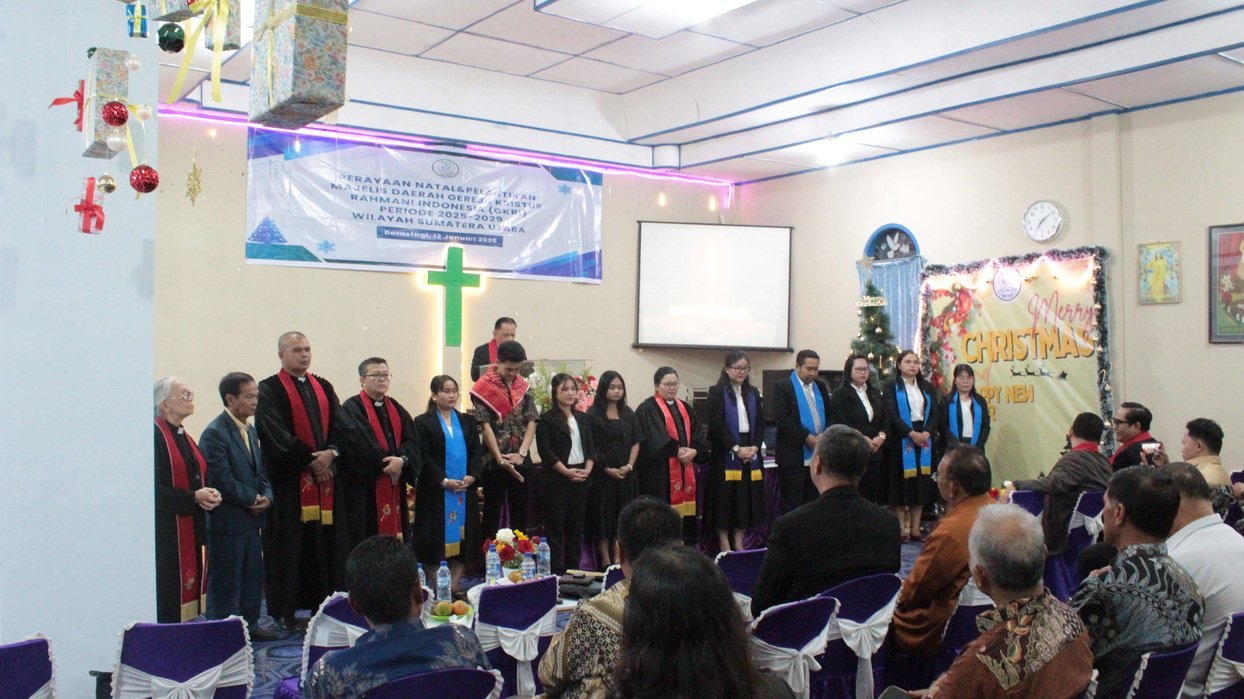 Perayaan Natal dan Pelantikan Pengurus MD Sinode GKRI Wilayah Sumut Digelar di Berastagi